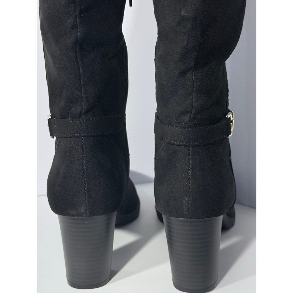 Karen Scott Laylah Black Faux Leather Knee-High Boots, Women's Size 11 M - Picture 8 of 10